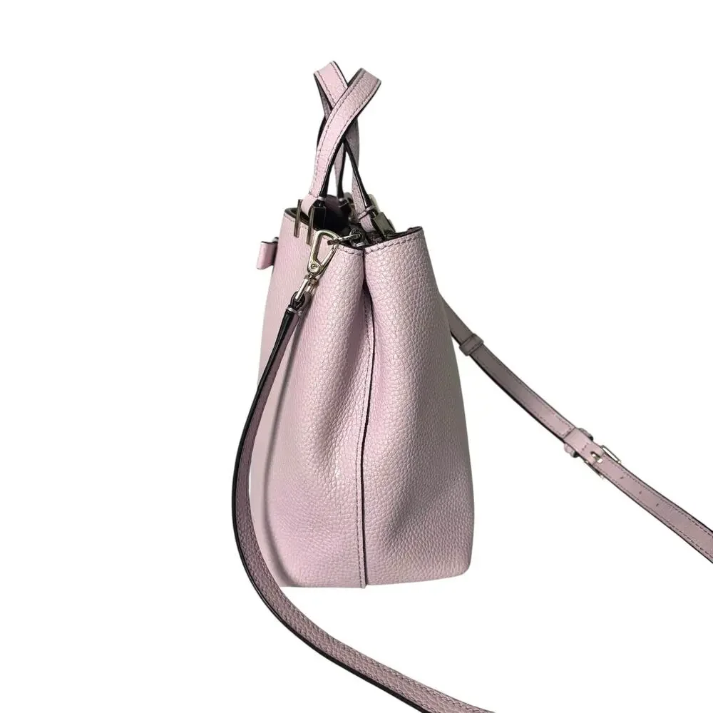 Kate Spade Satchel Crossbody Bag Purple Lavender Leather Pershing Street Gwyn